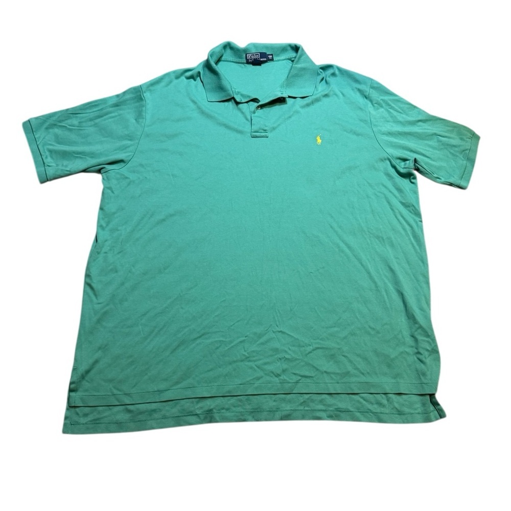✨ Polo Ralph Lauren 4XLT Green Big Pony Short Sleeve Polo Shirt ✨